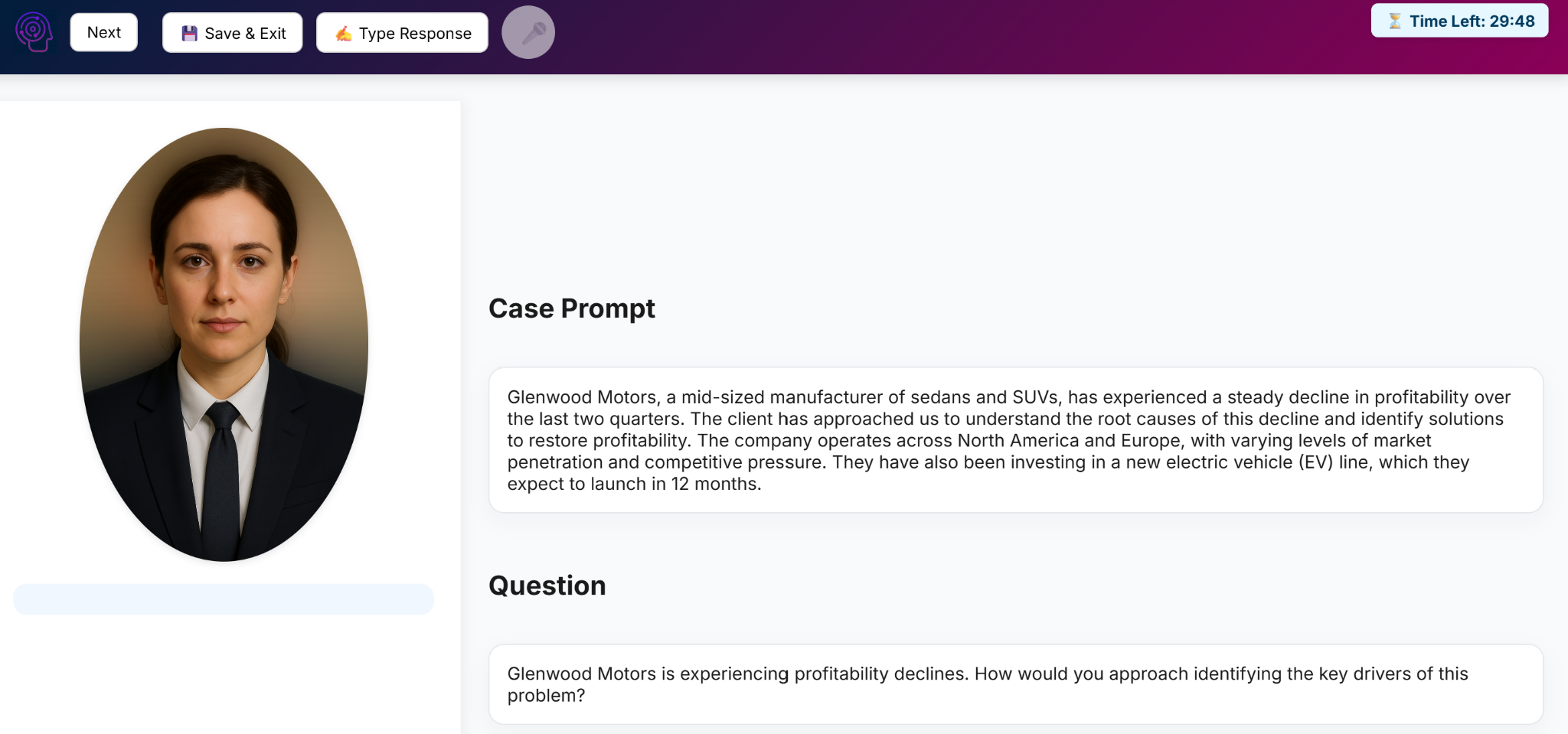 Real-time AI Interview